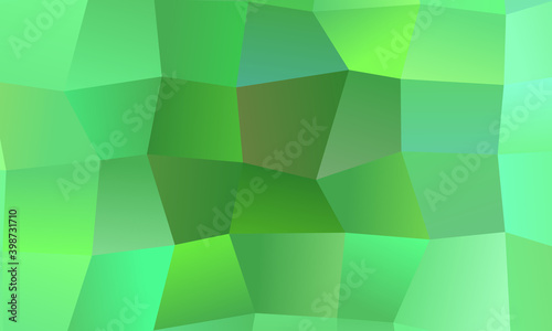 Modern Green and light green polygonal background, digitally created
