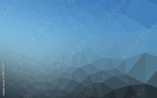 Light BLUE vector hexagon mosaic cover. Colorful illustration in abstract style with gradient. A completely new design for your business.