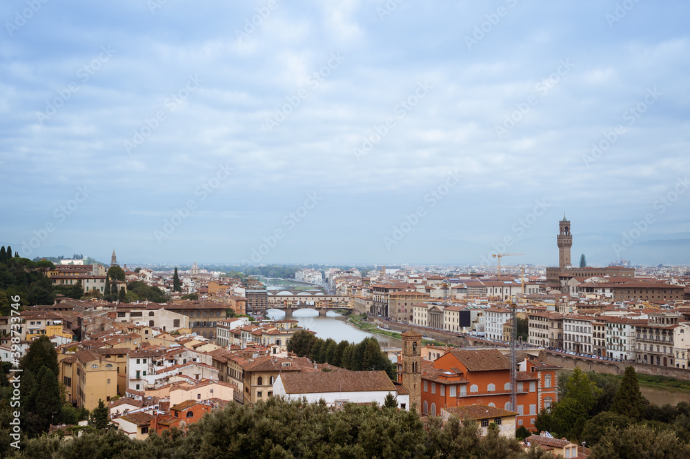 Italy. Tuscany. Florence. View from Michelangelo observation deck.