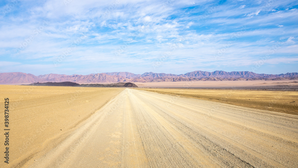 Gravel road from Ai-Ais to Aus in Richtersveld Transfrontier Park, Namibia.