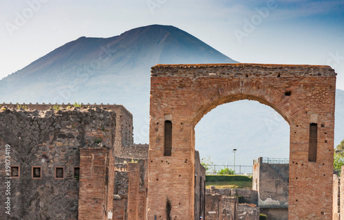 Archeaological site of Pompeii, near Naples, Italy photo