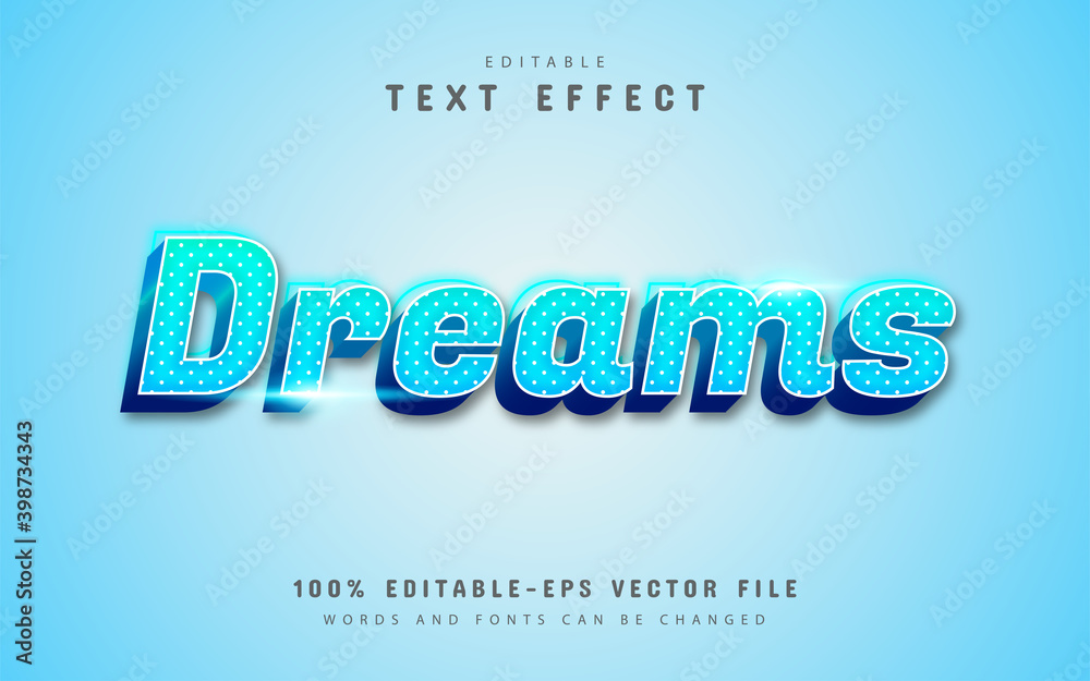 Dreams text effect Dreams text effect