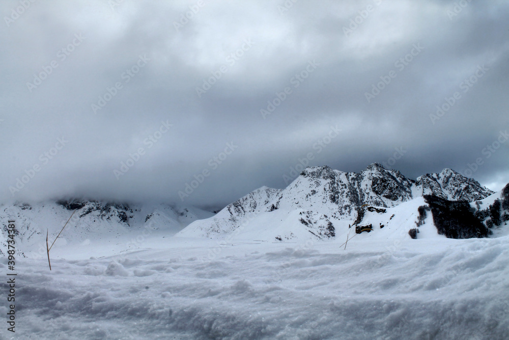 snow covered mountains snow covered mountains