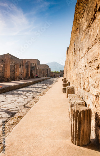 Archeaological site of Pompeii, near Naples, Italy photo