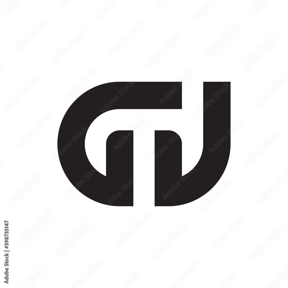 Letter GJ initial logo template Letter GJ initial logo template