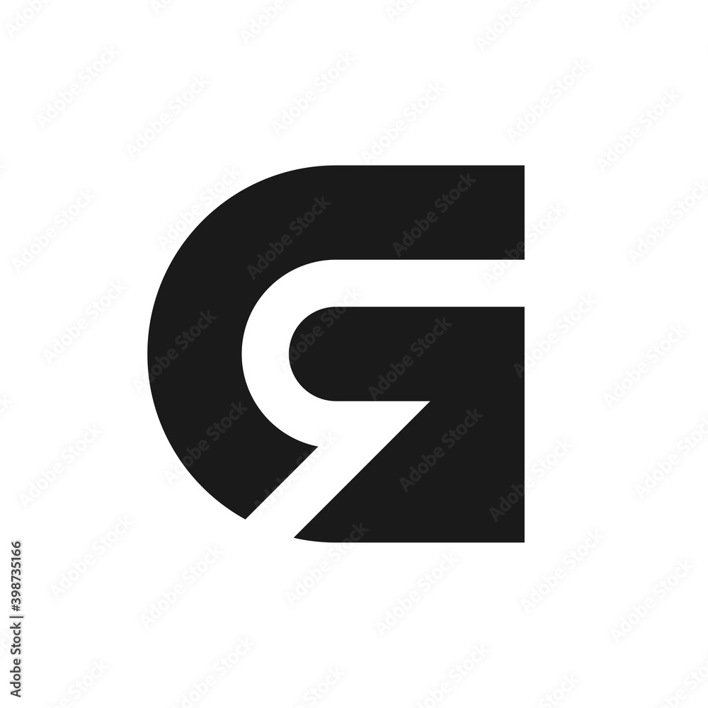Letter GR initial logo template Letter GR initial logo template