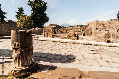 Archeaological site of Pompeii, near Naples, Italy photo