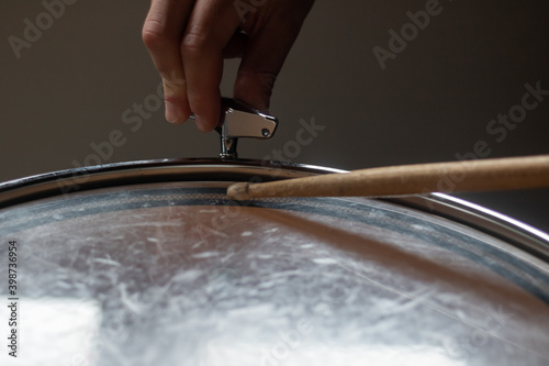Cuadro en lienzo Drums floor tom tunning