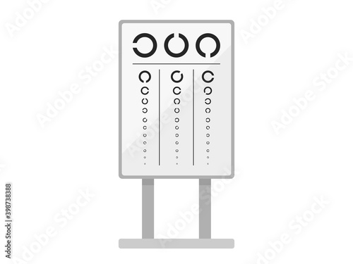 視力検査表のイラスト