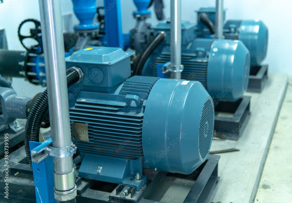 Pump and motor which popular to install with pipe in industrial. Pump and motor which popular to install with pipe in industrial.