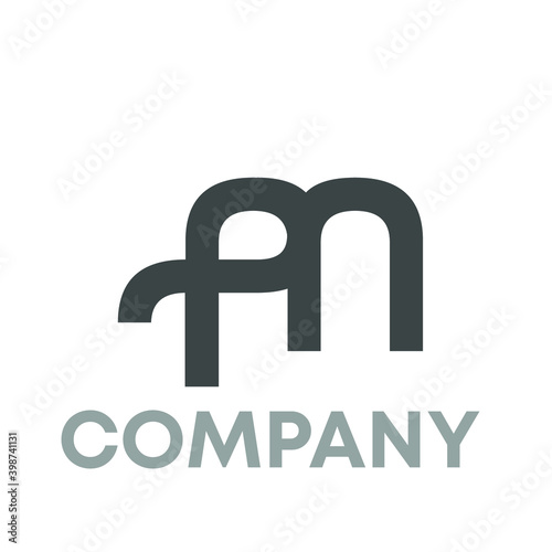 letter PM logo