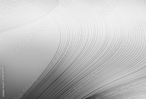 Light Gray vector pattern with curved lines.