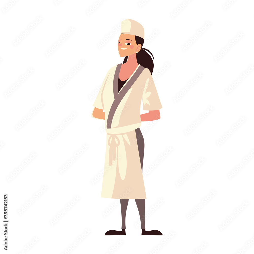 female chef character worker occupation restaurant female chef character worker occupation restaurant