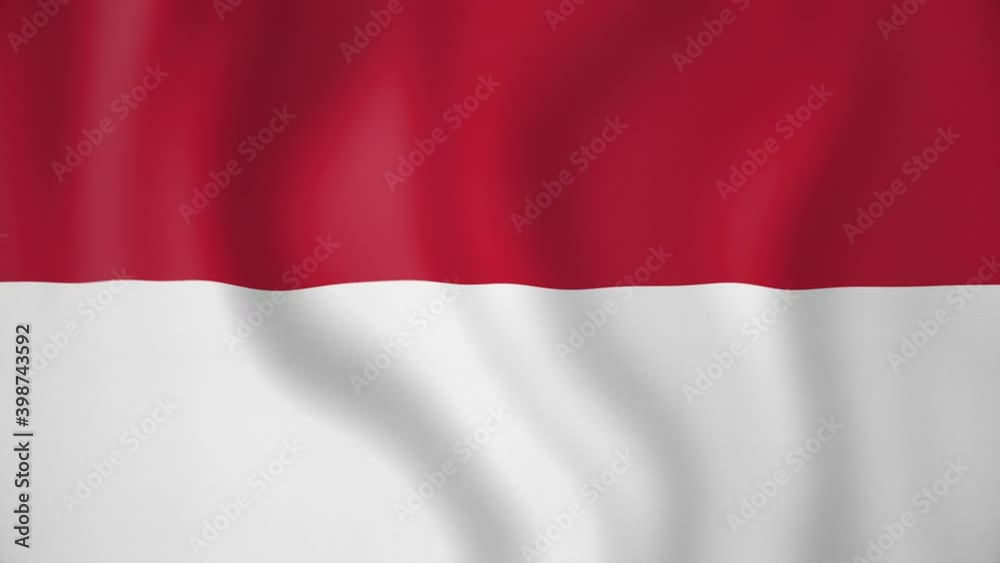 Monaco animated flag. Seamless loop. 4K Monaco animated flag. Seamless loop. 4K