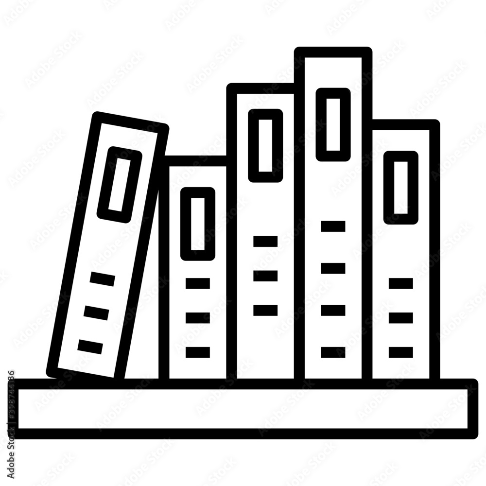 A document binder in line design. A document binder in line design.