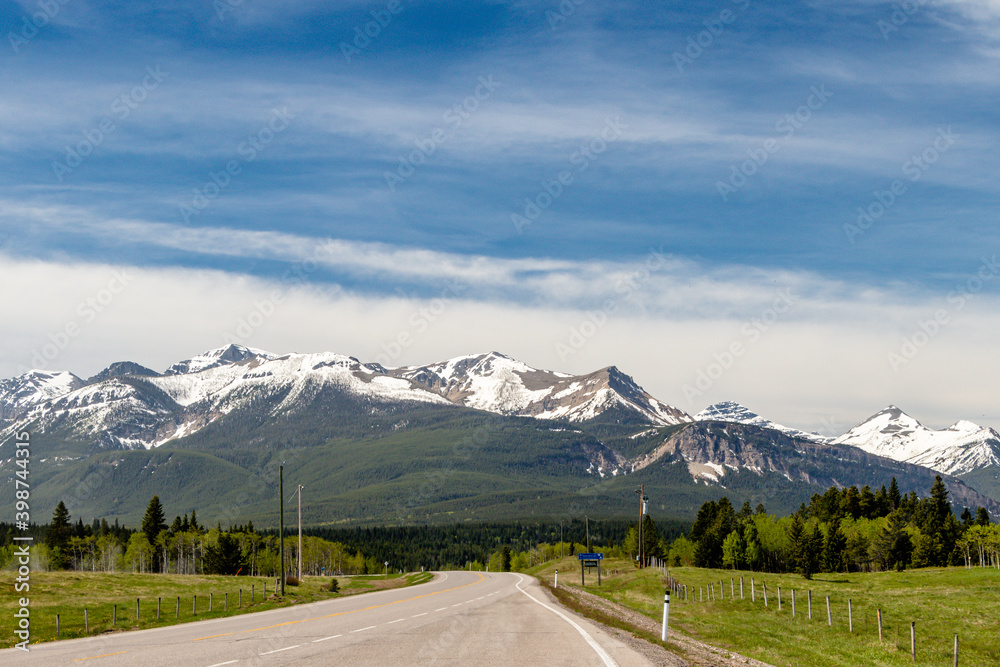 Views of the Castle Mountain Range. Castle Mountain PP, Alberta, Canada