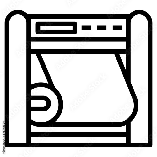 Printing press machine in line design 