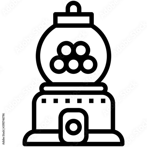 Candy drops vector in line design 