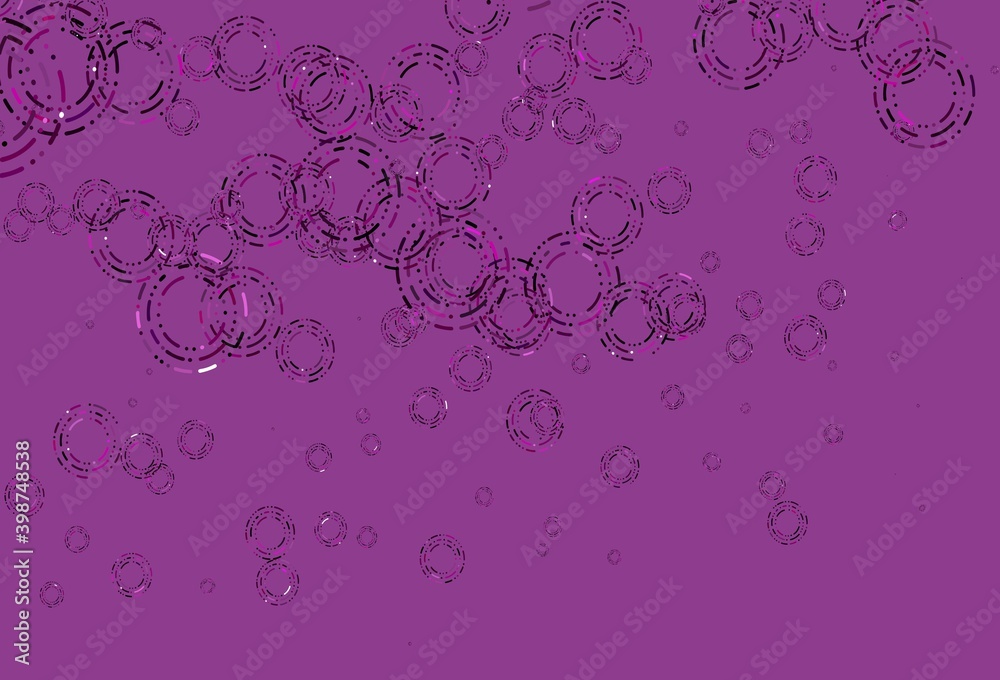 Light Pink vector cover with spots. Light Pink vector cover with spots.