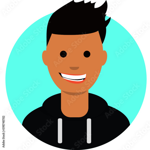 Male avatar face - VECTOR