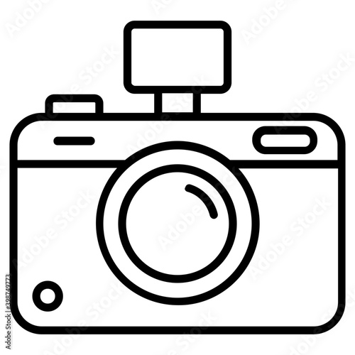 Digital Camera isolated on white background 