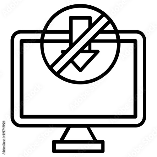 Illegal download in line design 