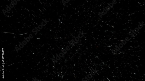 Exploration of galaxies through outer space towards a bright milky-way galaxy. 4K looping animation of flying through bright nebulae, clouds, and star fields. 