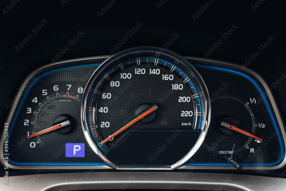 Fototapeta premium Modern car dashboard with backlight