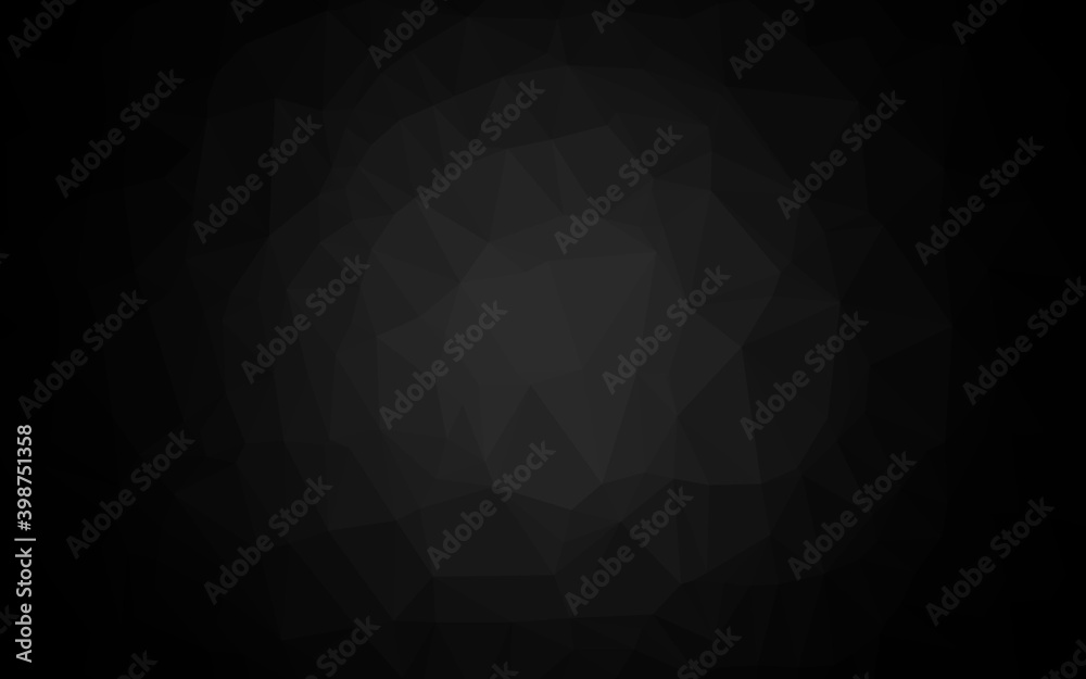 Obraz premium Dark Silver, Gray vector polygonal template. Colorful abstract illustration with gradient. Completely new template for your business design.