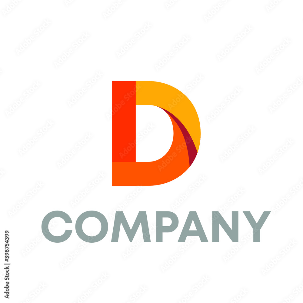 Fototapeta premium D logo 