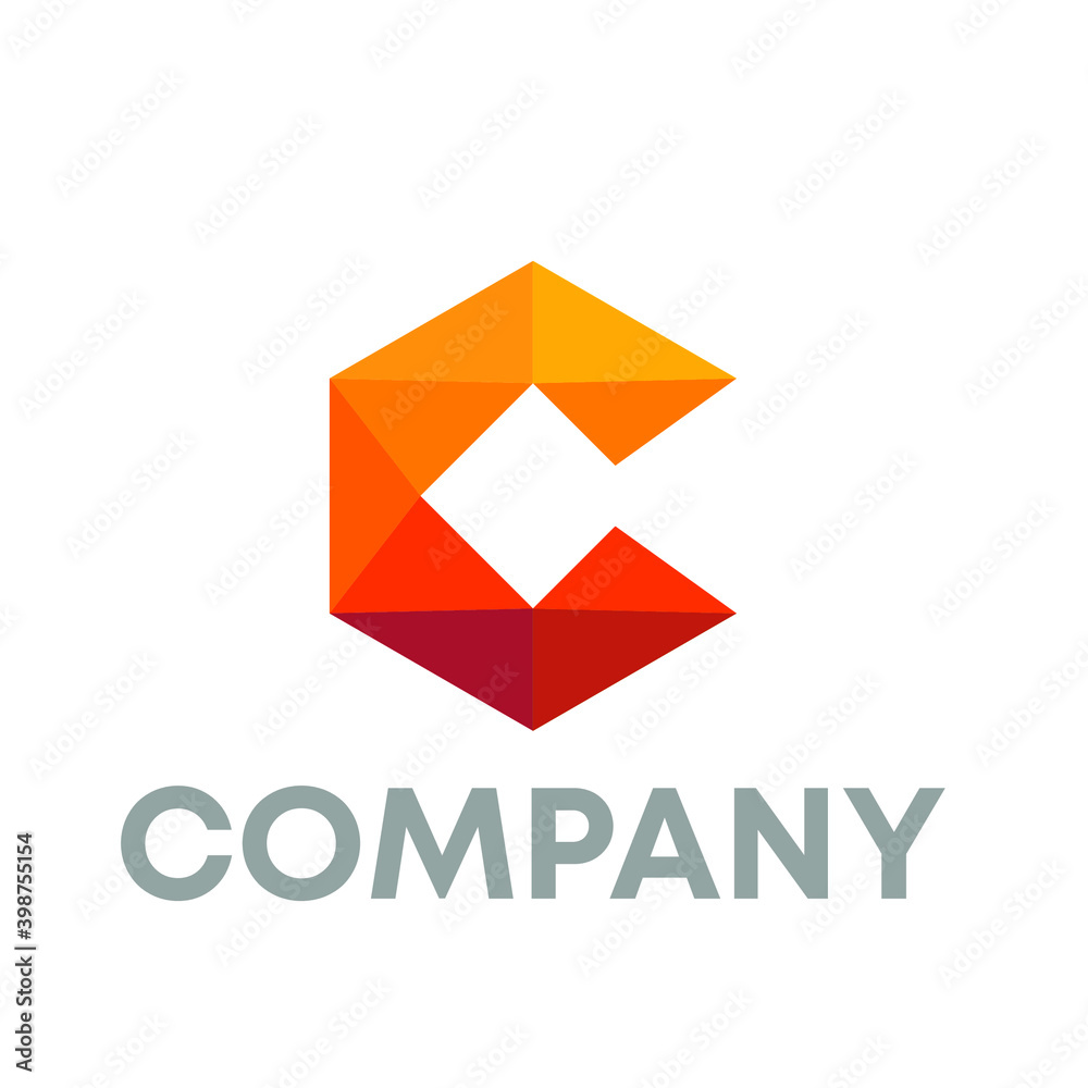 Naklejka premium C logo