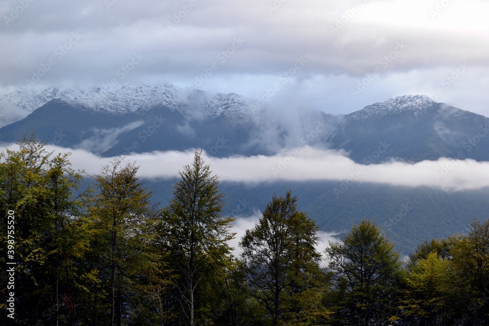 fog over the mountains, in Sochi