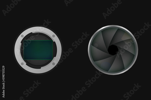 Image sensor and shutter.
