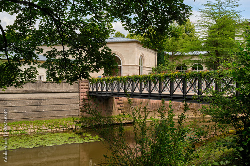 Kurpark und Rosengarten im Staatsbad Bad Kissingen, Unterfranken, Franken, Bayern, Deutschland photo