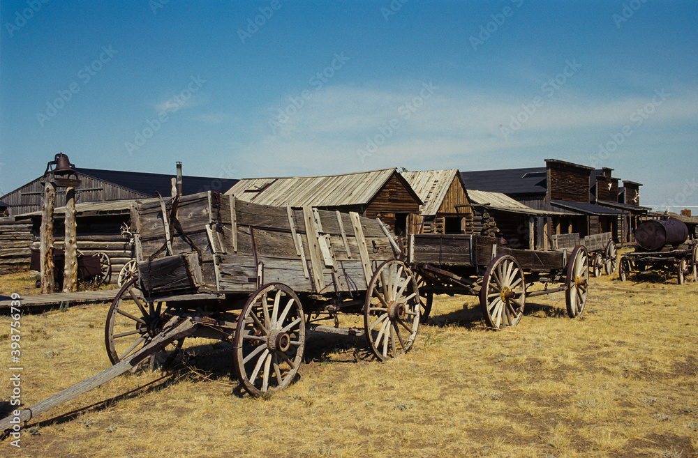 Village Cow Boys, Old Trail Town, Wyoming, USA, Etats Unis