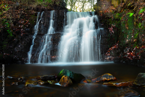 Tiger Clough waterfall in the forest