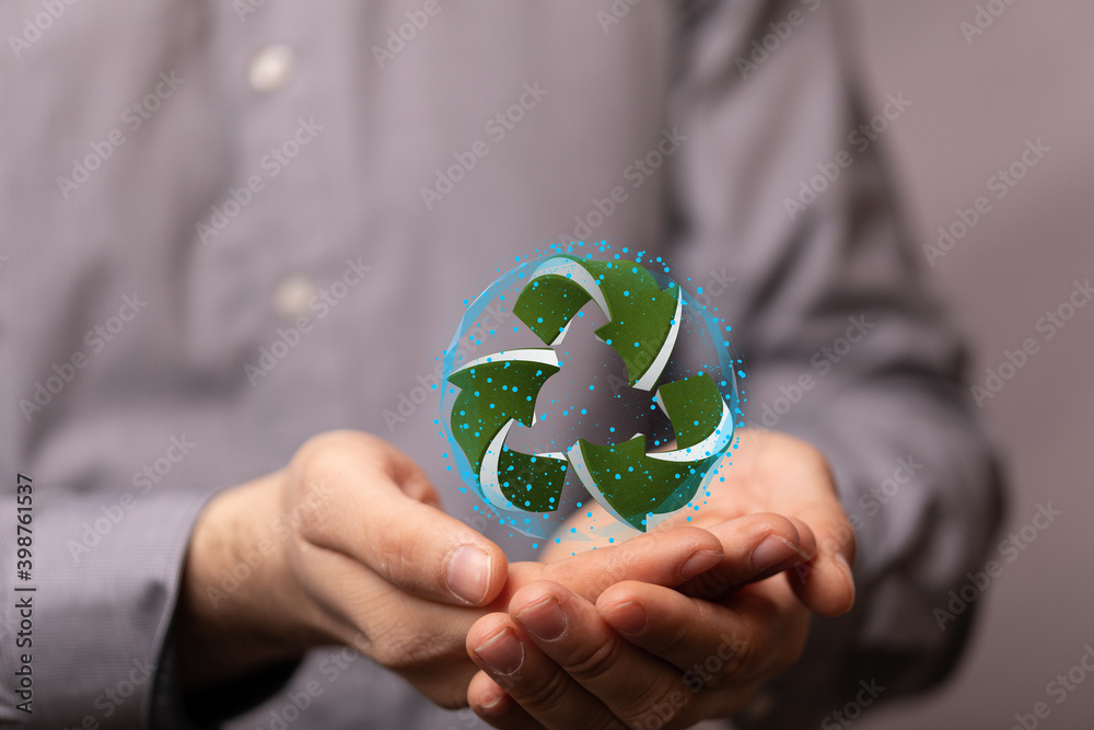 eco Concept of recycling - 3d rendering ecology eco Concept of recycling - 3d rendering ecology