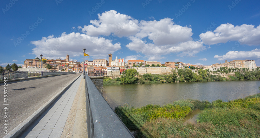 Tordesillas, a town in Spain with Duero River and bridge