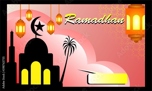 Full color ramadan template suitable for printing anywhere.