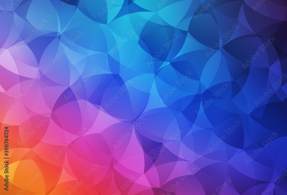 Fototapeta premium Light Blue, Red vector pattern with random forms.