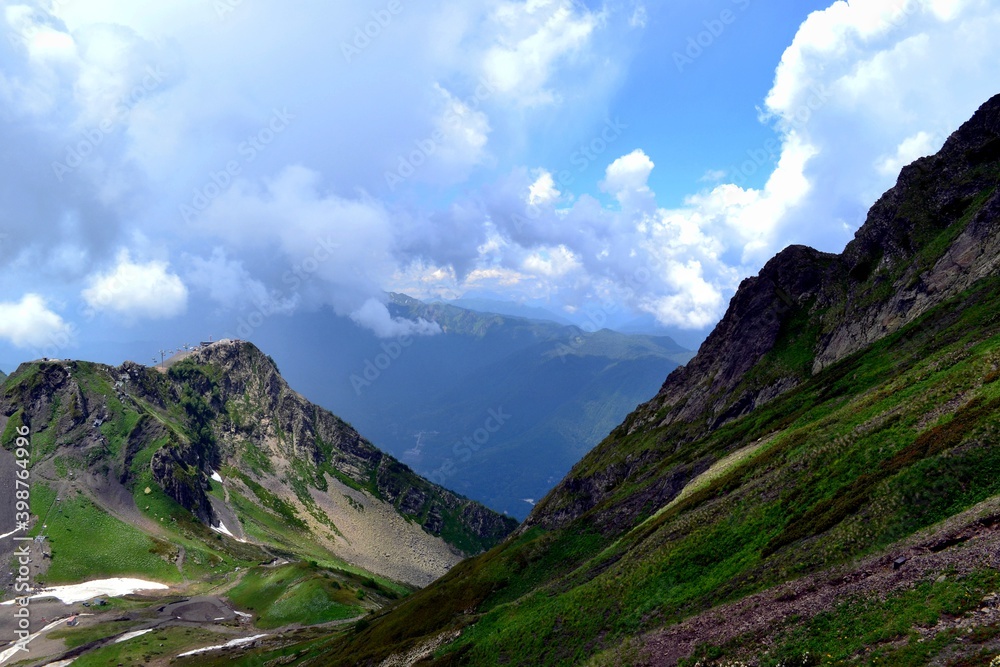 Fototapeta premium landscape with clouds