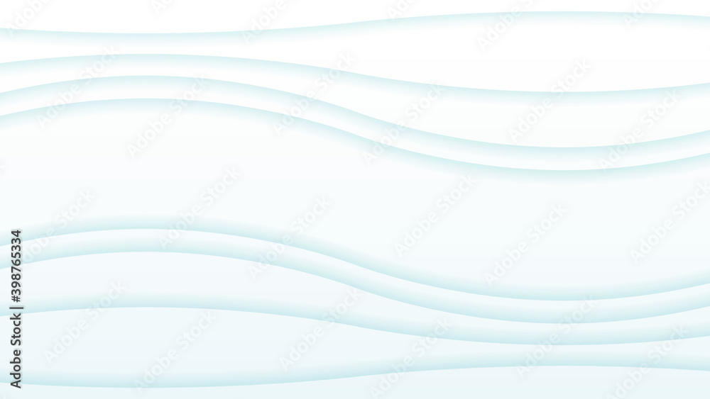 Obraz premium White Abstract Paper Cut Background Vector Shadows Objects Modern Design