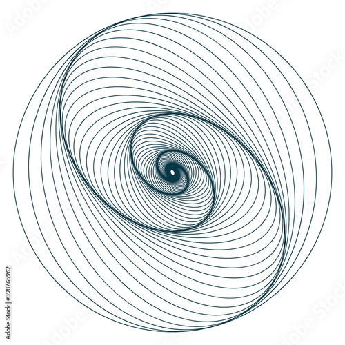 Vector Guilloche elements for certificate or diploma and currency design