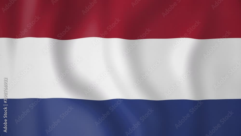Netherlands animated flag. Seamless loop. 4K Netherlands animated flag. Seamless loop. 4K