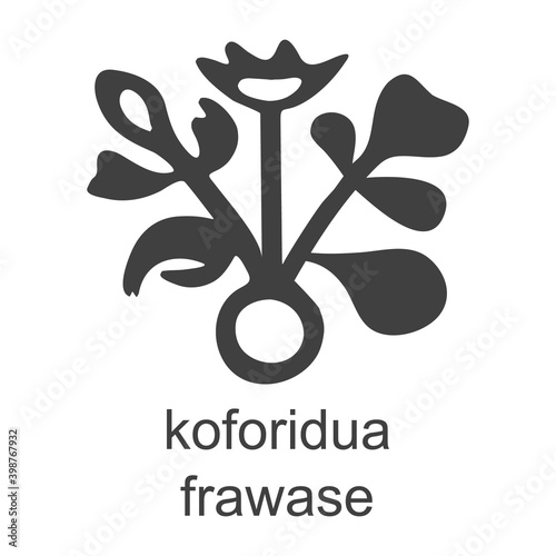 vector icon with african adinkra symbol Koforidua Frawase photo