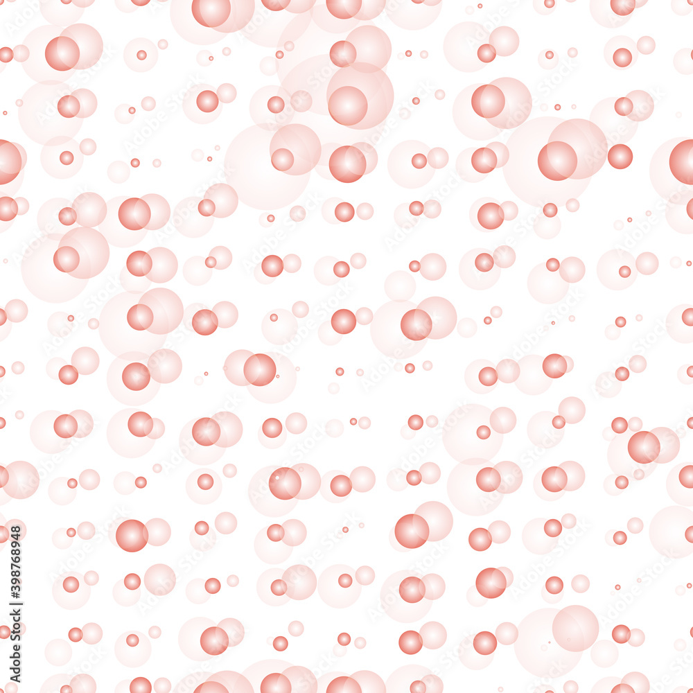 Seamless pattern with pink bubbles on a white background for fashion prints, textiles, fabrics, wrapping paper. Seamless pattern with pink bubbles on a white background for fashion prints, textiles, fabrics, wrapping paper.