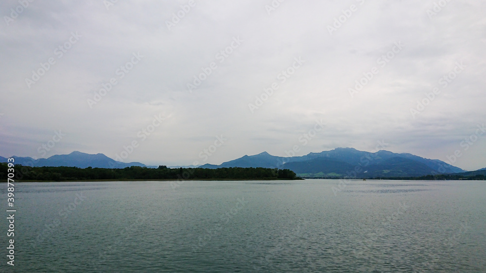 View on Lake Chiemsee in Bavaria, Germany