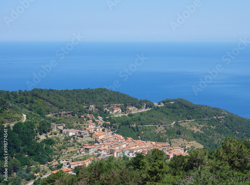 Aerial view of Marciana photo