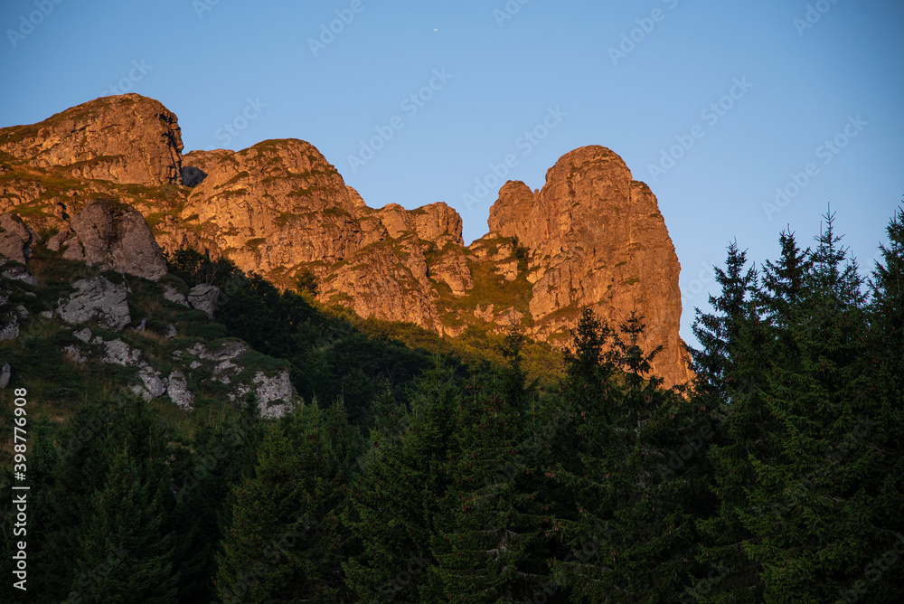 Babin zub (The Grandmather's tooth) on Old mountain, which is the most beautiful peak of Stara planina ( Balkan mountains). The impressive and big striking rocks and dense plants on the top.
Serbia