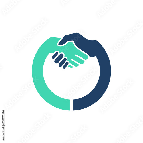 handshake circle shape chain